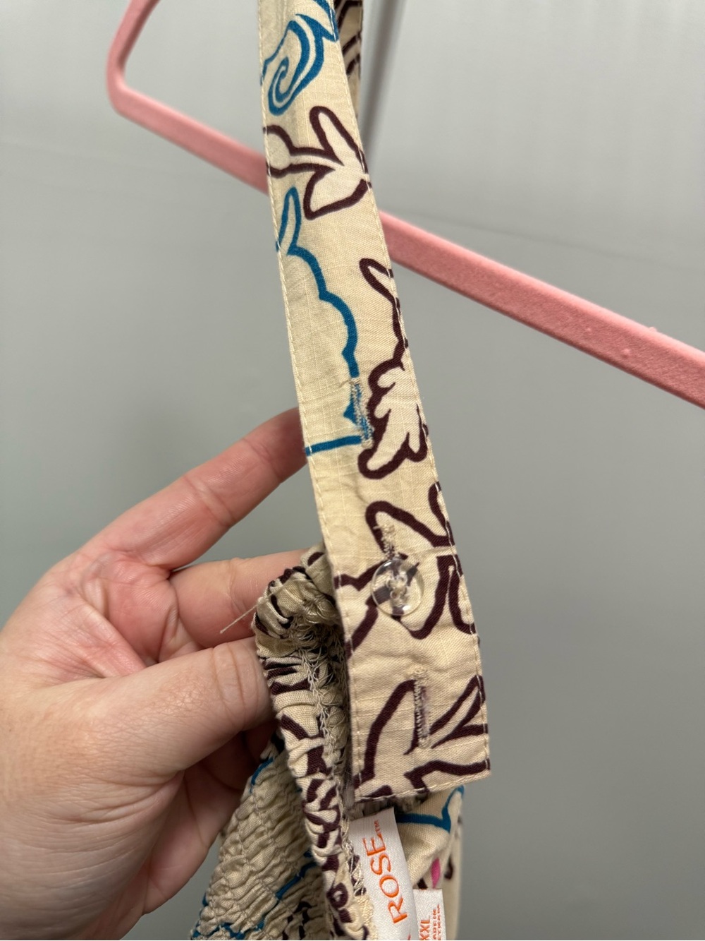 Knox Rose Cream Dress with Multicolor Floral Line Print - Picture 5 of 5